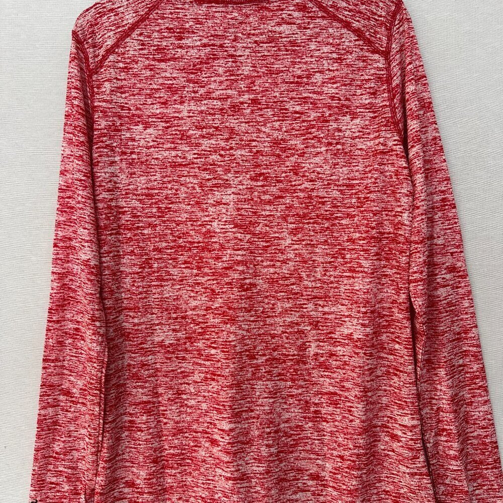 BADGER SPORT WOMEN'S 1/4 ZIP LIGHTWEIGHT PULLOVER IN HEATHERED RED COLOR SIZE M - Picture 4 of 11